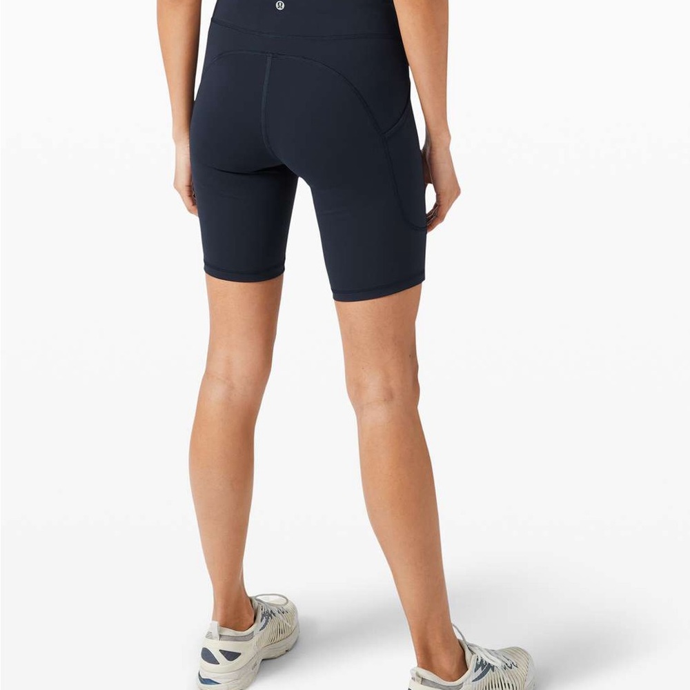 Women's Navy Blue Lululemon Biker Shorts